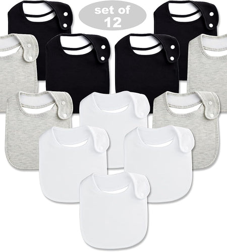 Organic Cotton Bandana Bibs Set for Newborns and Infants (0-36 Months) - Soft and Absorbent Design for Boys and Girls