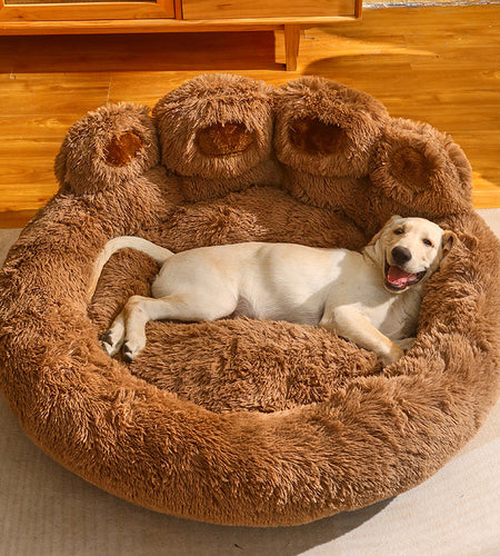 Kennel Warm Medium Large Dog Corgi Golden Retriever Bed Fleece-Lined Sofa Mattress