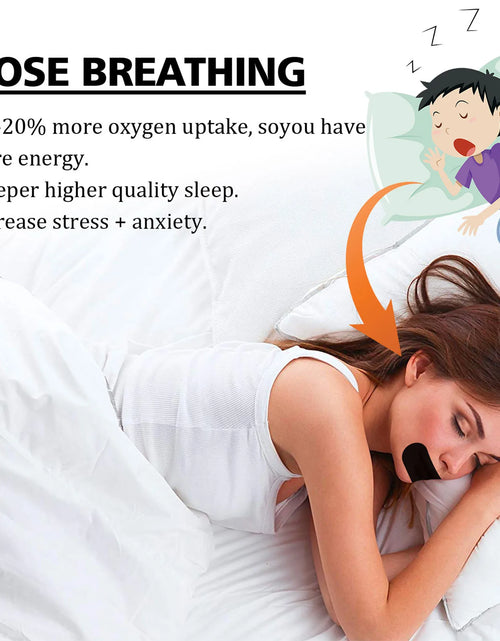 Load image into Gallery viewer, Mouth Tape 60Pcs Sleep Mouth Strip Prevent Snoring Sleeping Keep Mouth Close Gentle Sleep Strip for Home Travel
