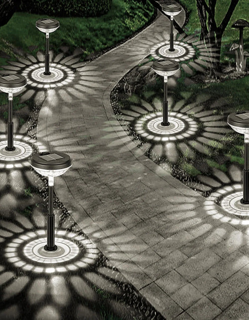 Load image into Gallery viewer, Solar Pathway Lights 6 Pack, Waterproof Solar Outdoor Lights, LED Landscape Lighting for Walkway Yard Garden Lawn Patio (Multicolor &amp; Cool White)
