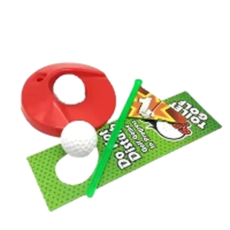 Mini Toilet Golf Toy Set Toilet Time Golf Game Set Golf Training Accessory Gift for Birthday Party