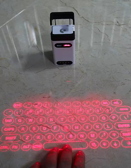 Load image into Gallery viewer, Mini Wireless Laser Projection Keyboard Bluetooth Virtual Keyboard &amp; Mouse Function for Laptop Smartphone Keyboard Projector
