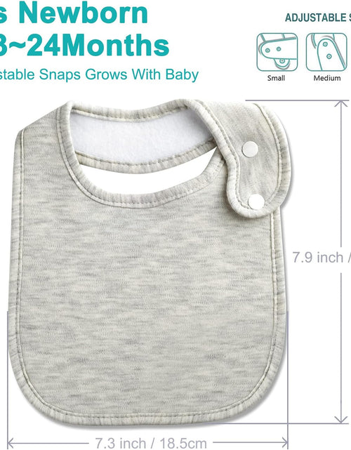 Load image into Gallery viewer, Organic Cotton Bandana Bibs Set for Newborns and Infants (0-36 Months) - Soft and Absorbent Design for Boys and Girls
