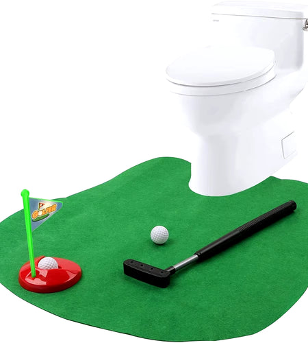 Mini Toilet Golf Toy Set Toilet Time Golf Game Set Golf Training Accessory Gift for Birthday Party